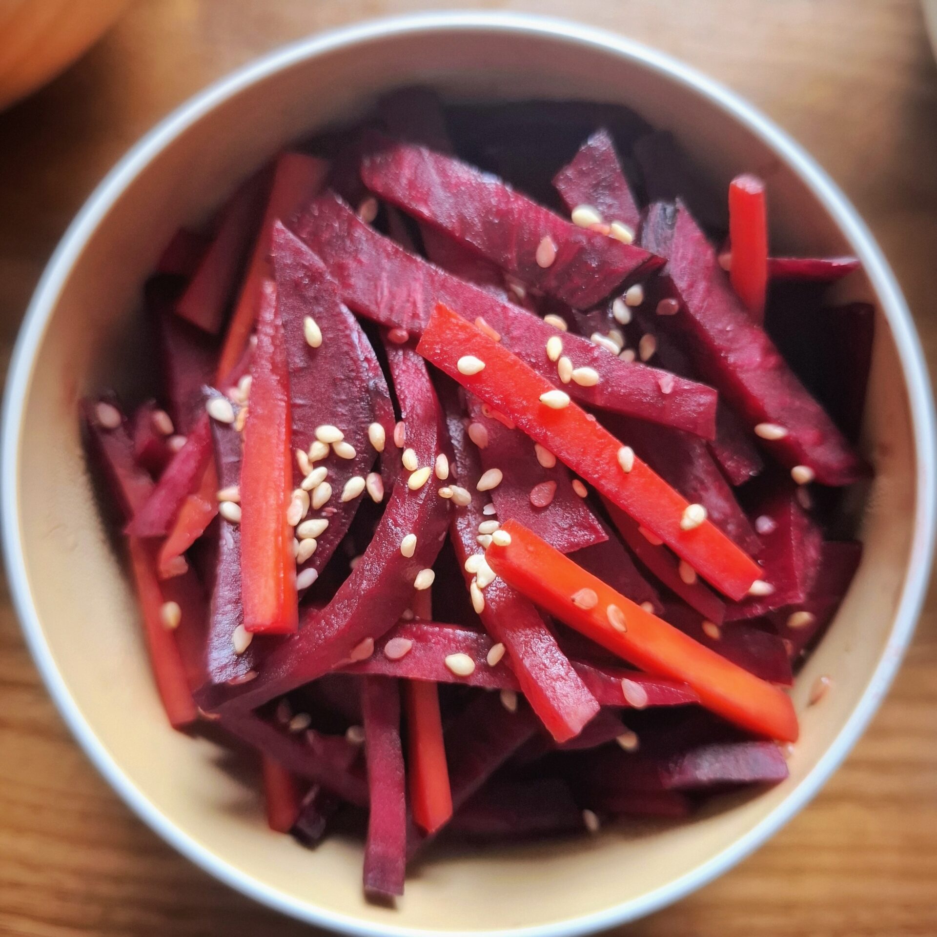 Beetroot Kinpira (Sweet & Savory Japanese Stir-Fry)きんぴら